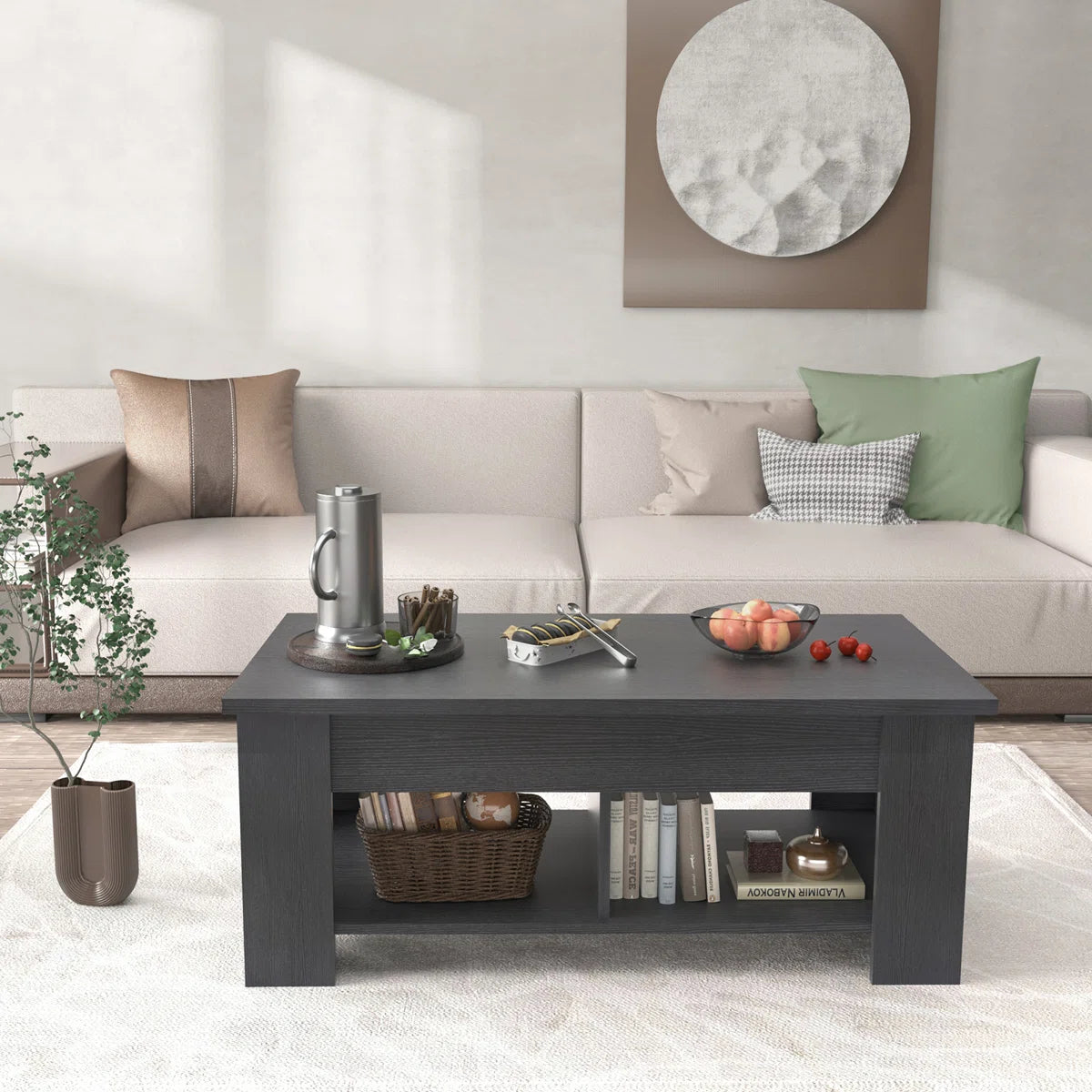 Sparta Lift Top Coffee Table With Storage