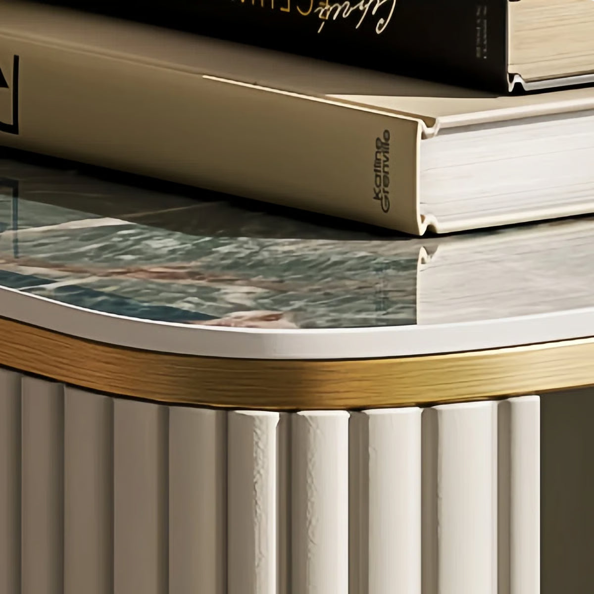 Elegant Stoicu Vanity Desk – Mirror and Ample Storage Space