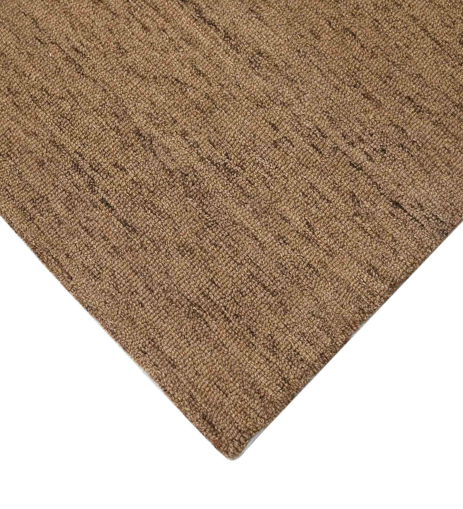 BROWN Wool & Viscose Canyan 8x10 Feet  Hand-Tufted Carpet - Rug