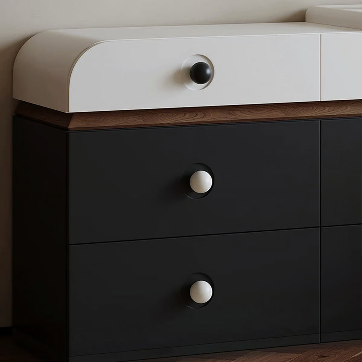 Tegh Vanity – Modern Makeup Desk with LED Mirror, Storage Drawers & Sleek Design