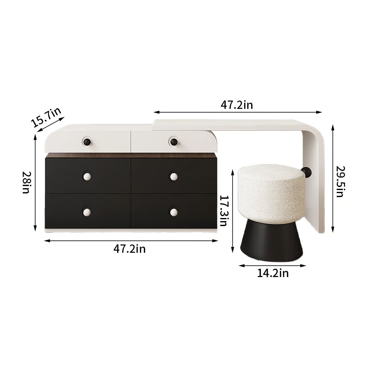 Tegh-OUCH CART | Dressing table