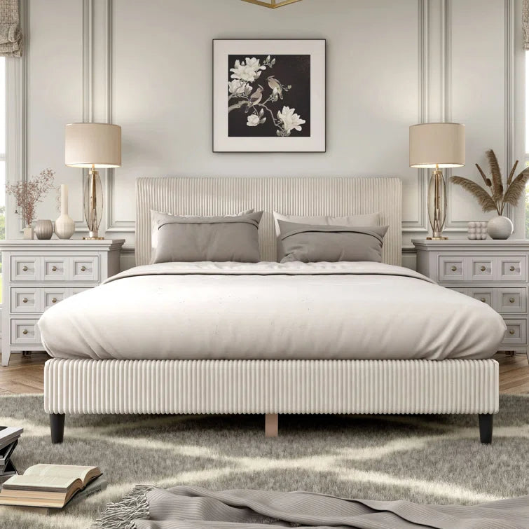 Tereca Upholstered Platform Bed OUCH CART