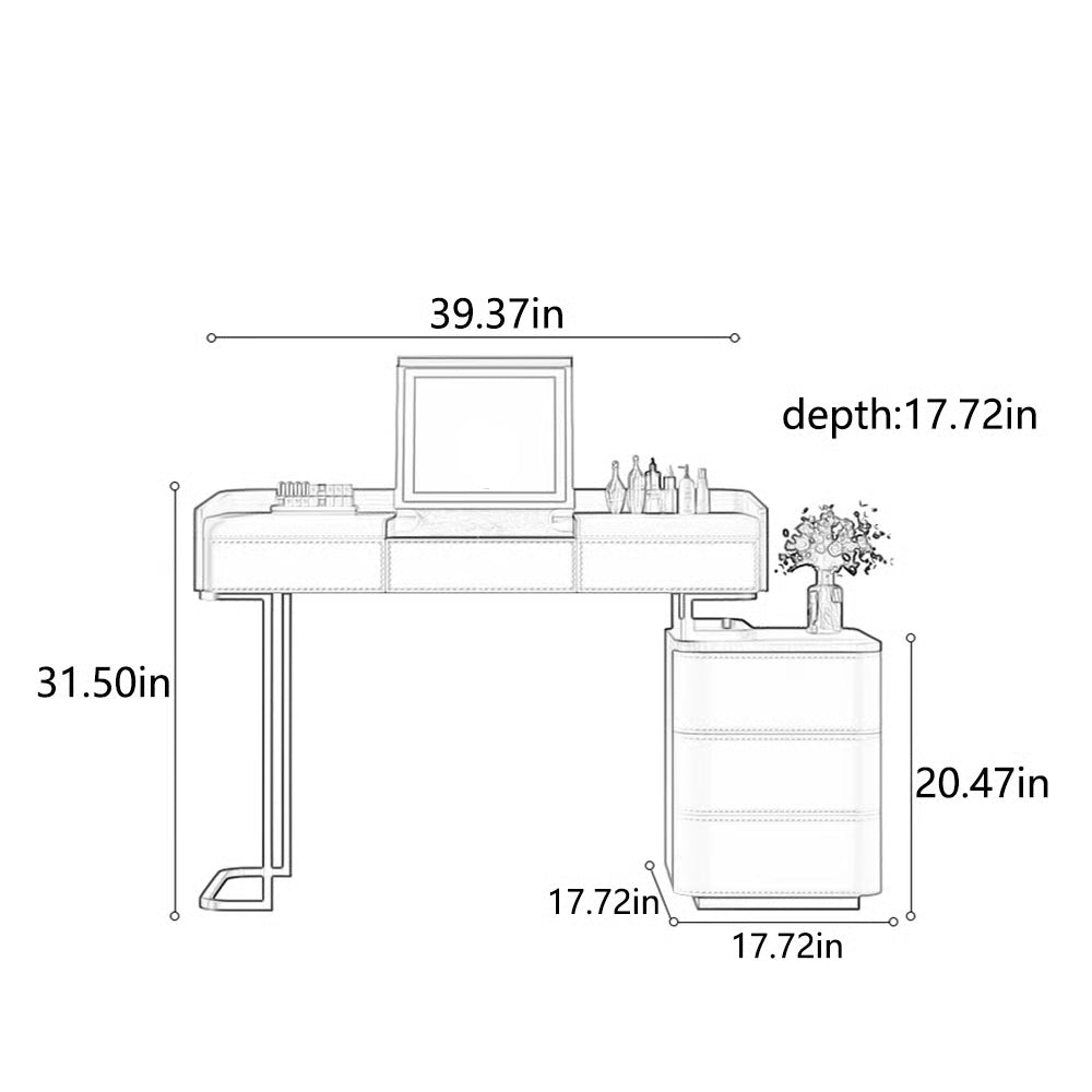 Luxury Tharshan Vanity Desk – Functional Bedroom Dressing Table