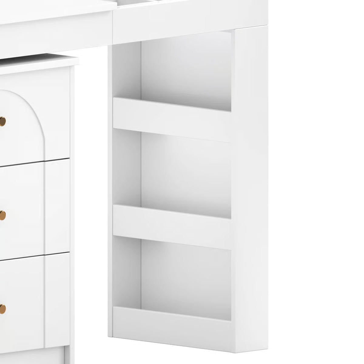 Thorn Flip-Top LED Makeup Vanity Table with Storage Drawers