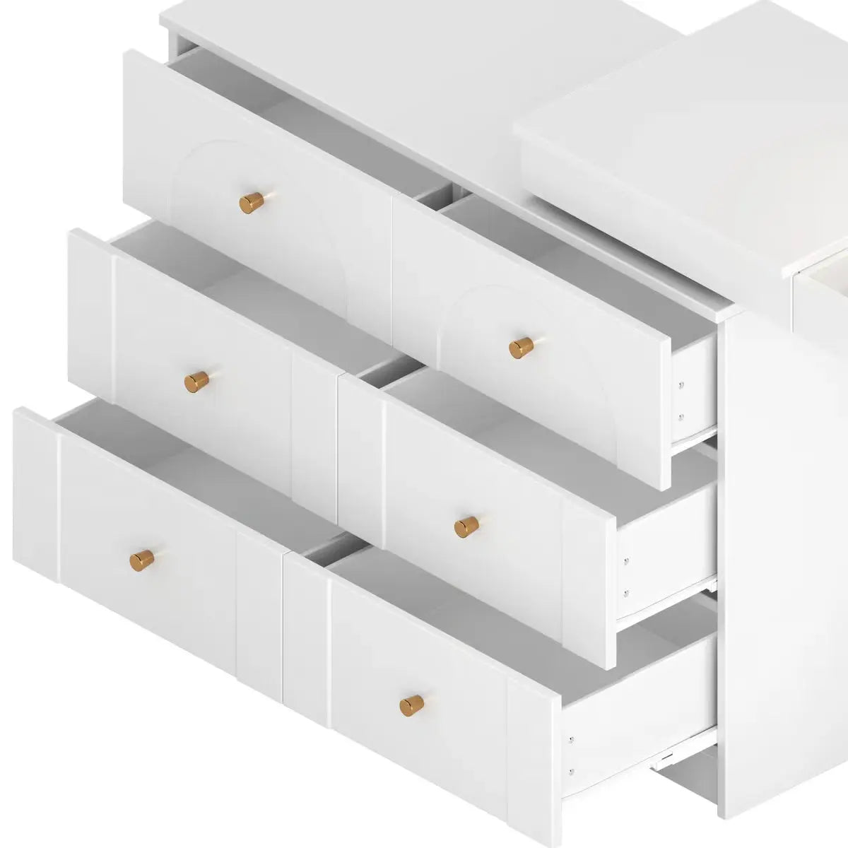 Thorn Flip-Top LED Makeup Vanity Table with Storage Drawers