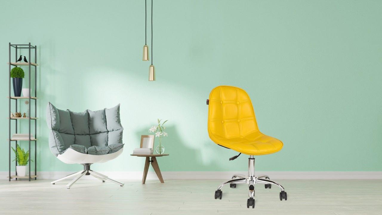 Adiko Lounge Chair in Yellow - Ouch Cart