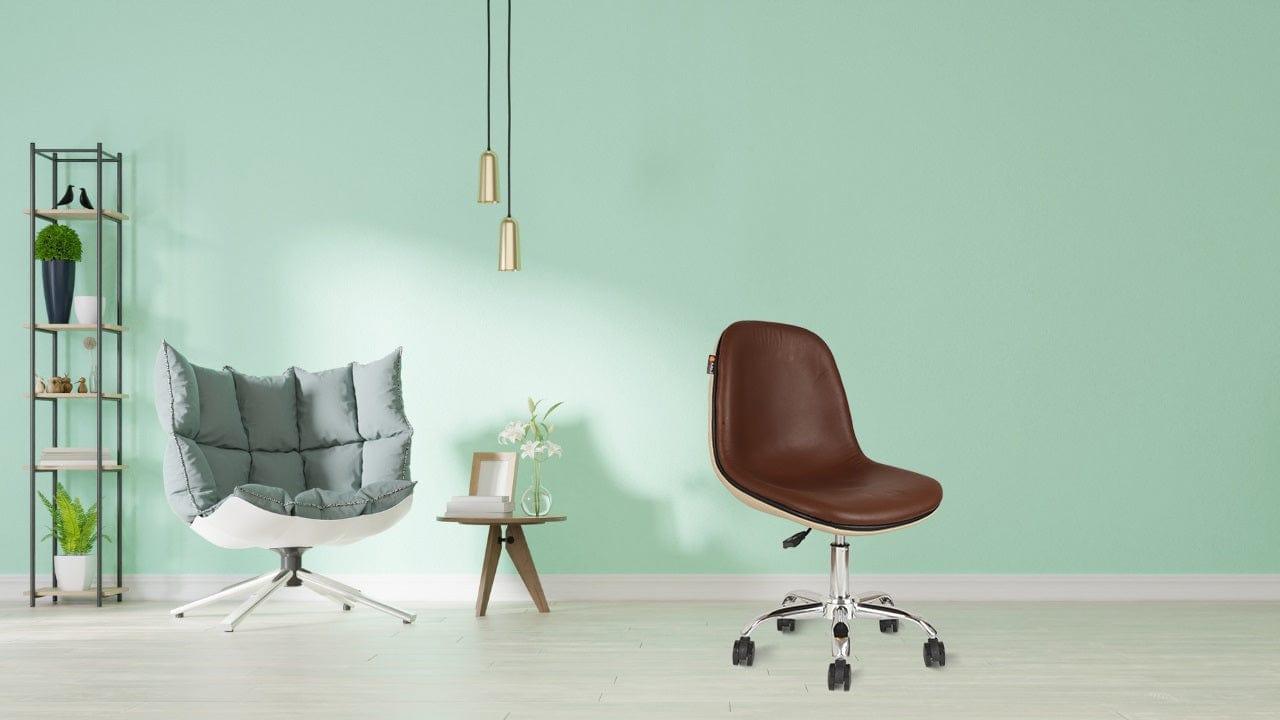 Adiko Lounge Chair in Brown/Cream - Ouch Cart