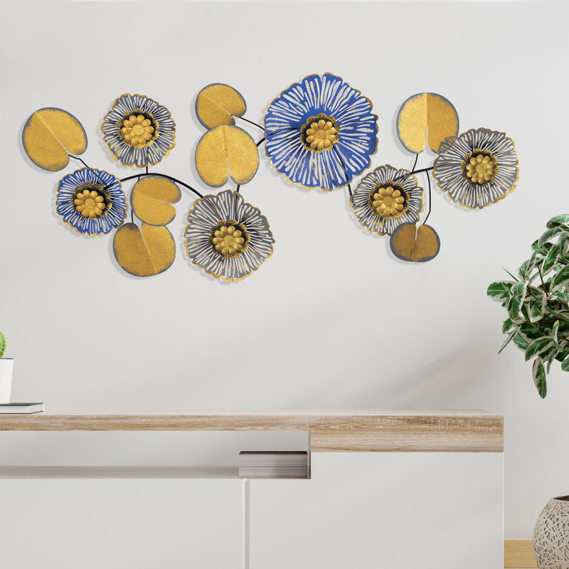 YELLOW PIRPLE WALL ART