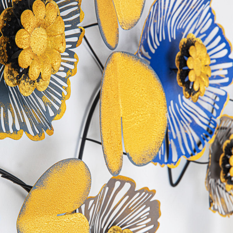 YELLOW PIRPLE WALL ART