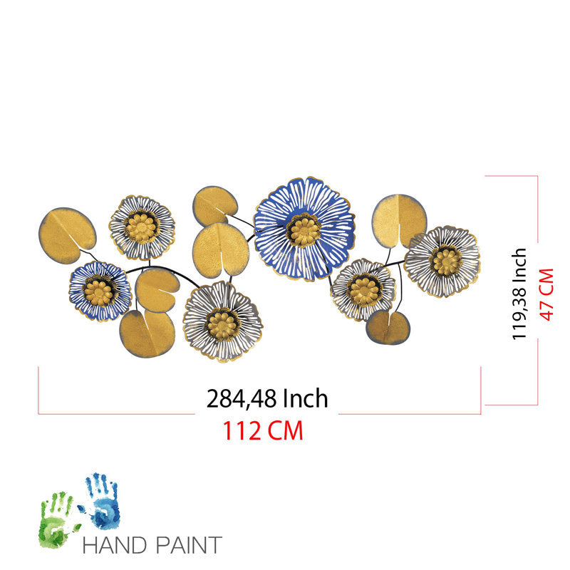 YELLOW PIRPLE WALL ART