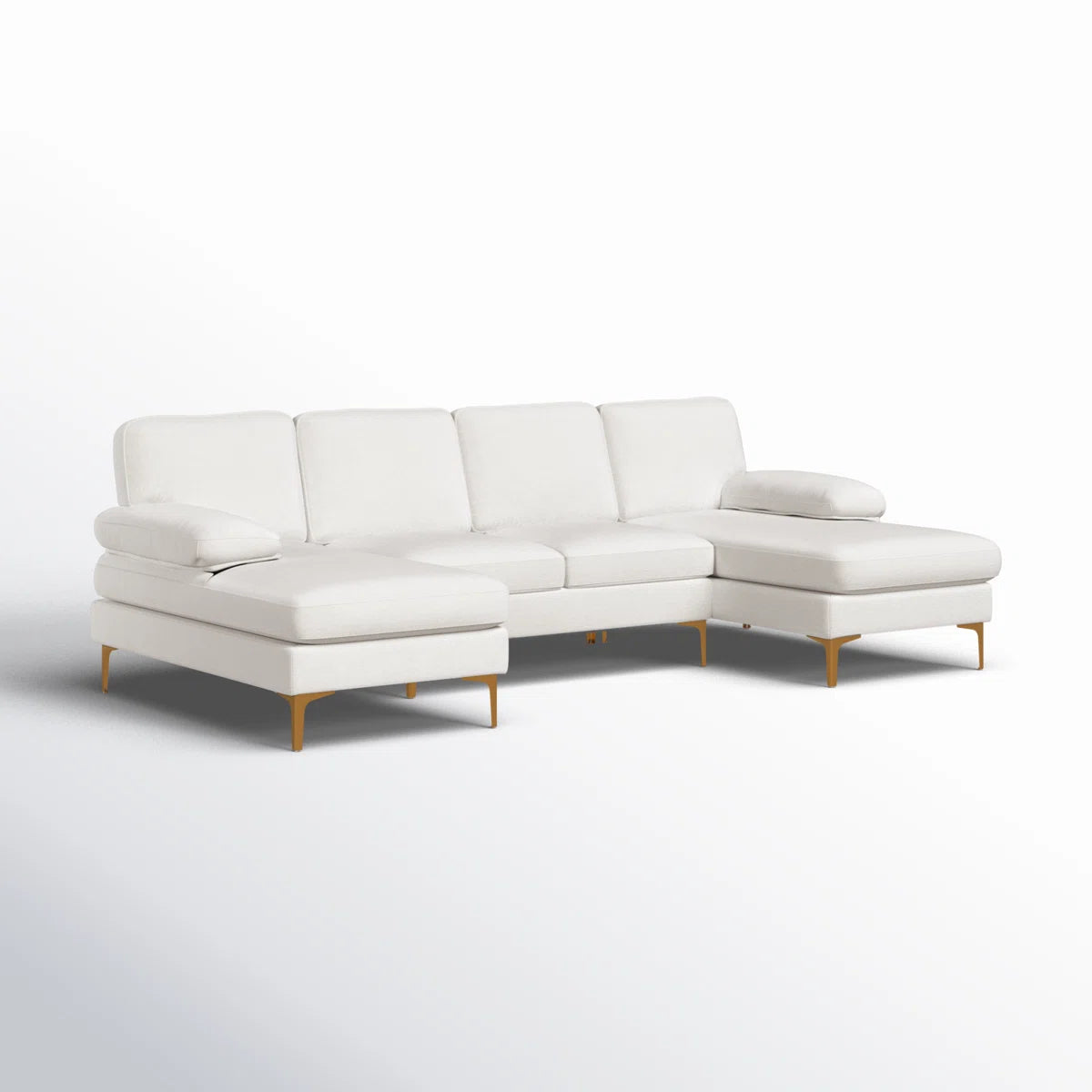 Glam Chenille Upholstered Modular Sectional Sofa
