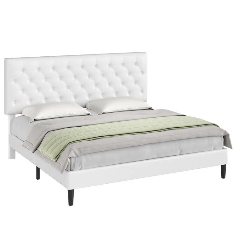 Trotwood Upholstered Bed with Adjustable Headboard OUCH CART