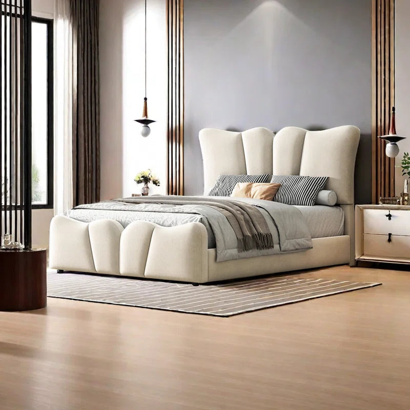 Tyliek Upholstered Platform Bed Ouch Cart