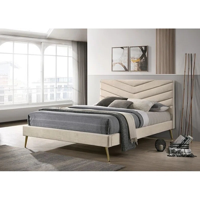 Upholstered Platform Bed OUCH CART