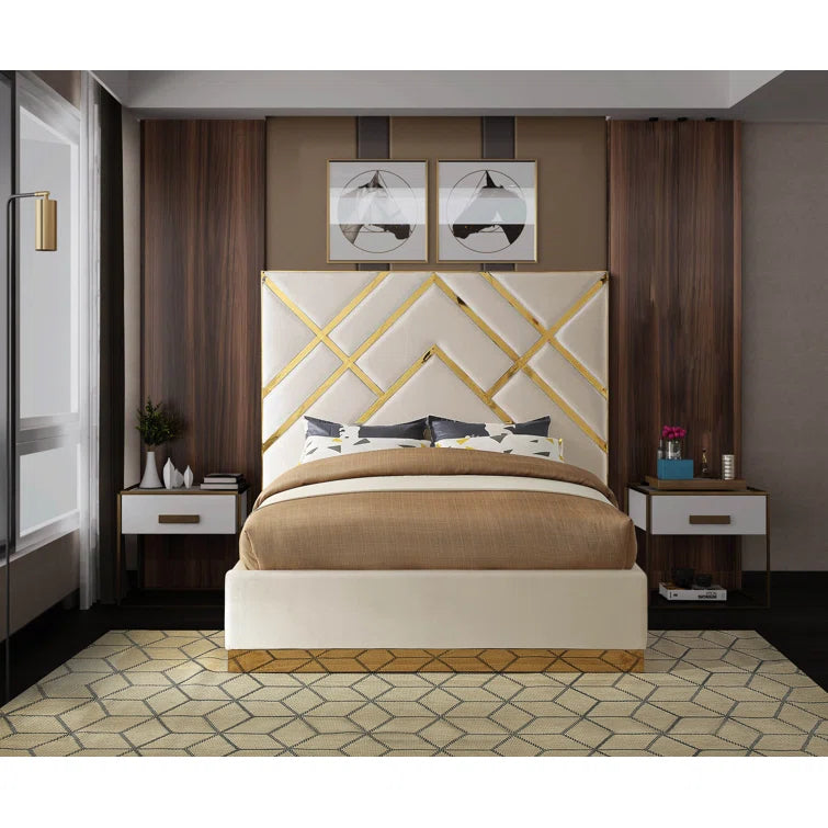 Upholstered Platform Bed OUCH CART