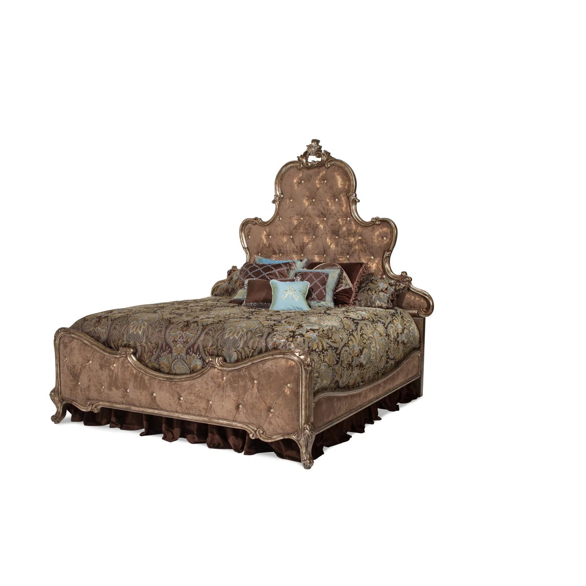 Upholstered Scalloped Bed