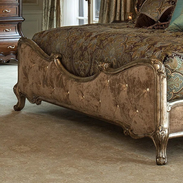 Upholstered Scalloped Bed