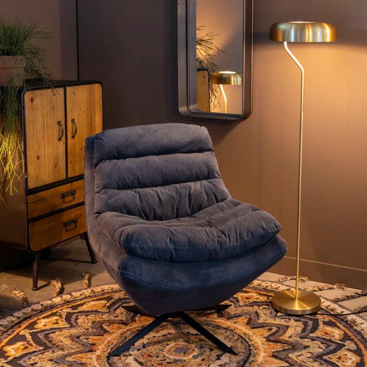 Upholstered Swivel Accent Chair - Ouch Cart