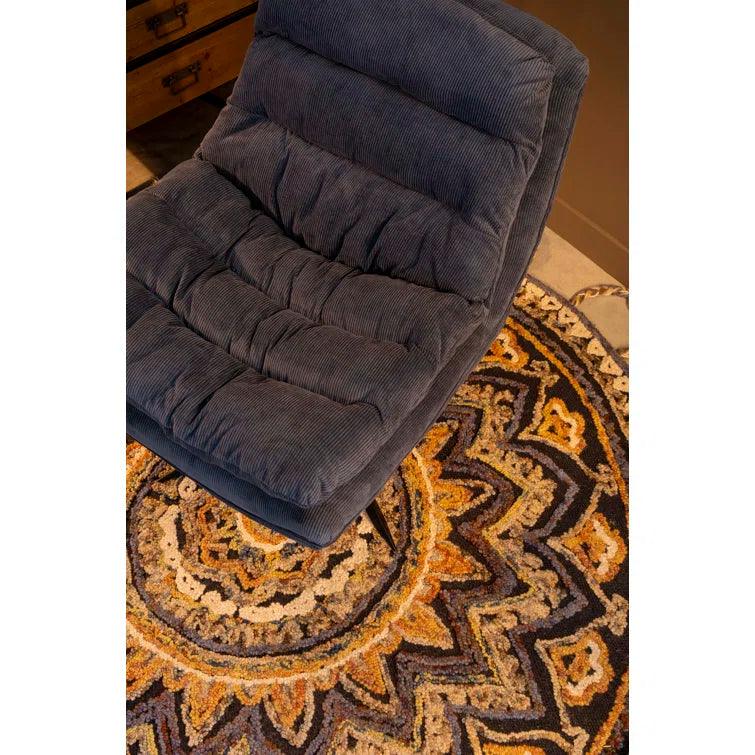 Upholstered Swivel Accent Chair - Ouch Cart