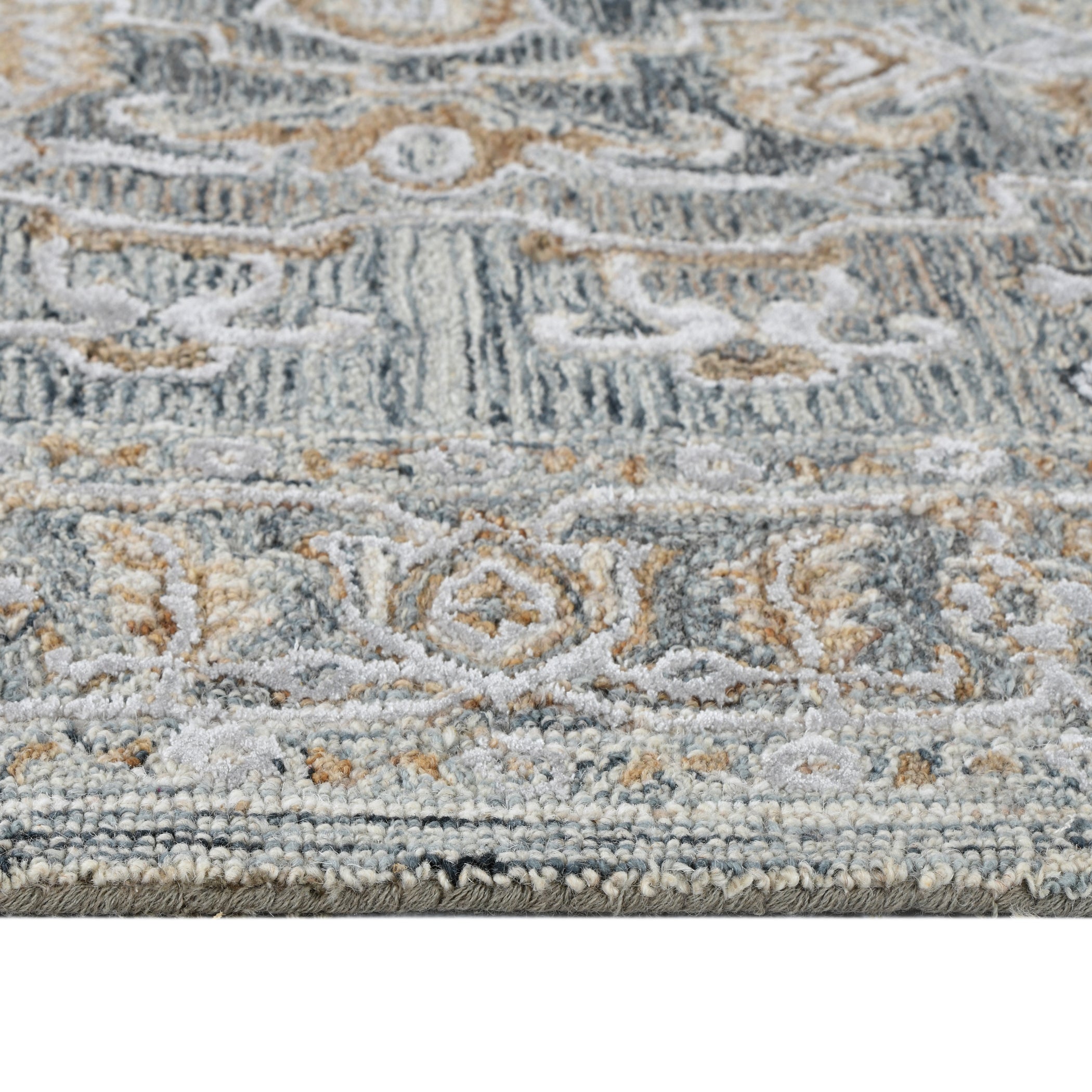 Saraswati Global Rug Handmade,Premium Wool, Area Rug,5x7.6 Elegant Designs, Anti-Skid & Anti Slip Backing Carpet , Ideal for Bedroom, Living Room, and Dining Room, Kids Room, Office Rug. Saraswati Global