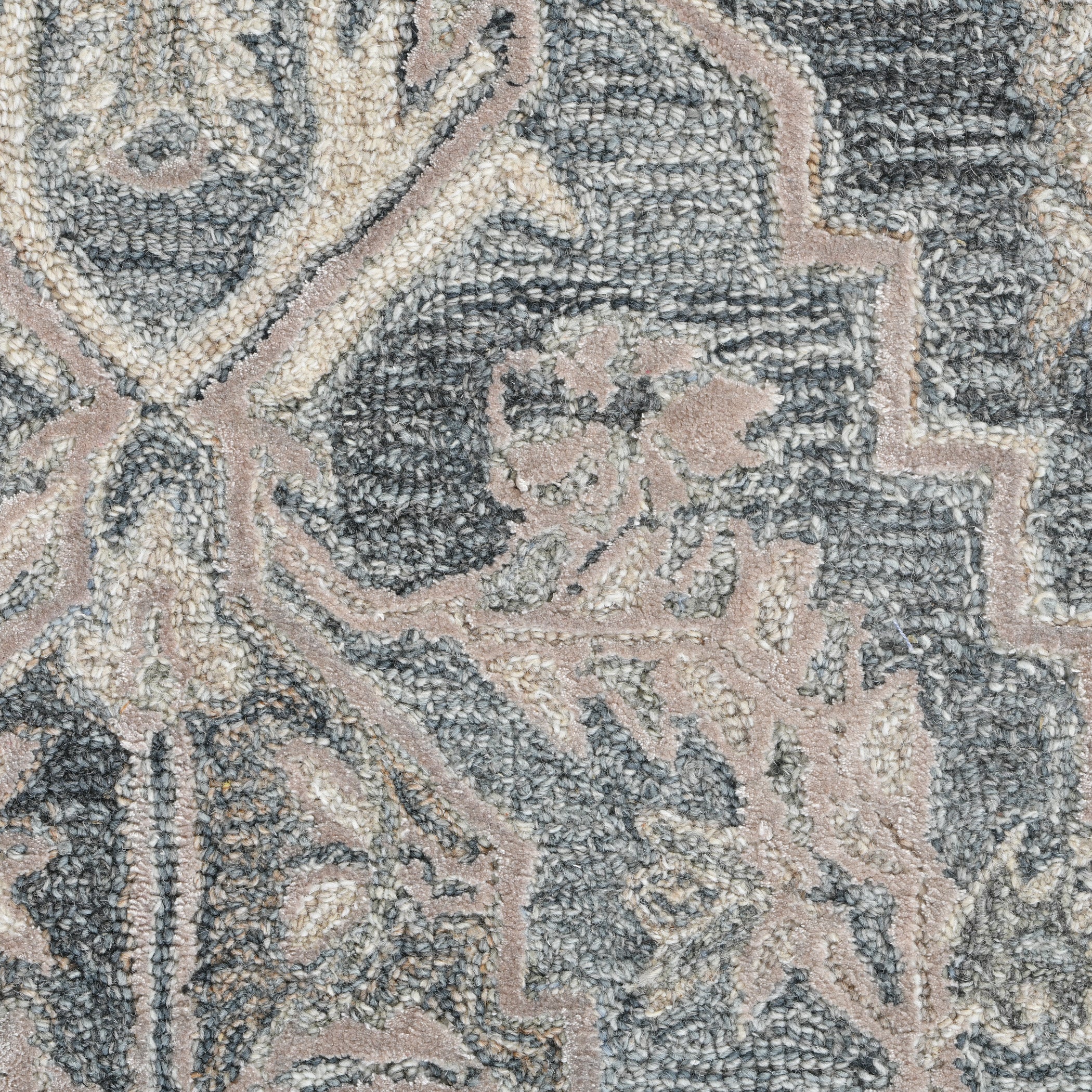 Saraswati Global Rug Luxury Handcrafted Floral Area Rug - 8x10 Feet, Premium Wool, Anti-Skid & Anti Slip Cotton Backing Carpet , Ideal for Bedroom, Living Room, and Dining Room, Kids Room, Office.