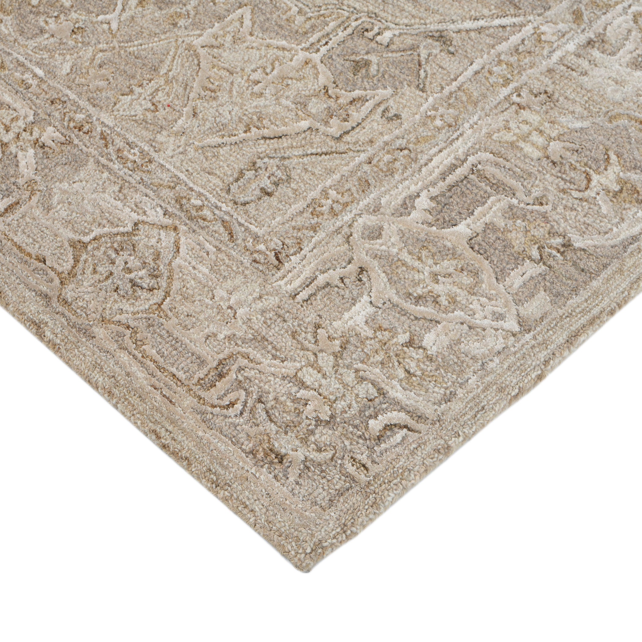 Saraswati Global Rug , Hand-Tufted Area Rug, 5x7.6 Feet, Wool & Viscose Rug, Luxurious Anti-Skid & Anti Slip Backing Carpet , Ideal for Bedroom, Living Room, and Dining Room, Kids Room, Office Rug. Saraswati Global