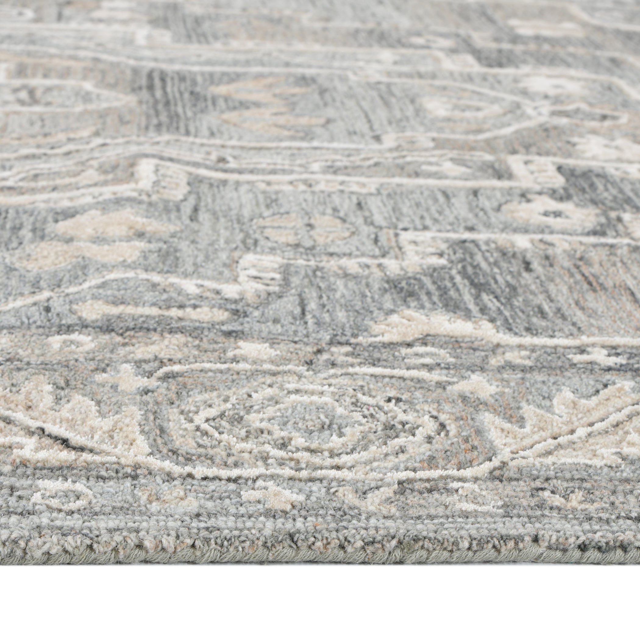 Saraswati Global Rug , Hand Tufted Area Rug, 8x10 Feet, Wool & Viscose Rug, Luxurious Anti-Skid & Anti Slip Backing Carpet , Ideal for Bedroom, Living Room, and Dining Room, Kids Room, Office Rug.