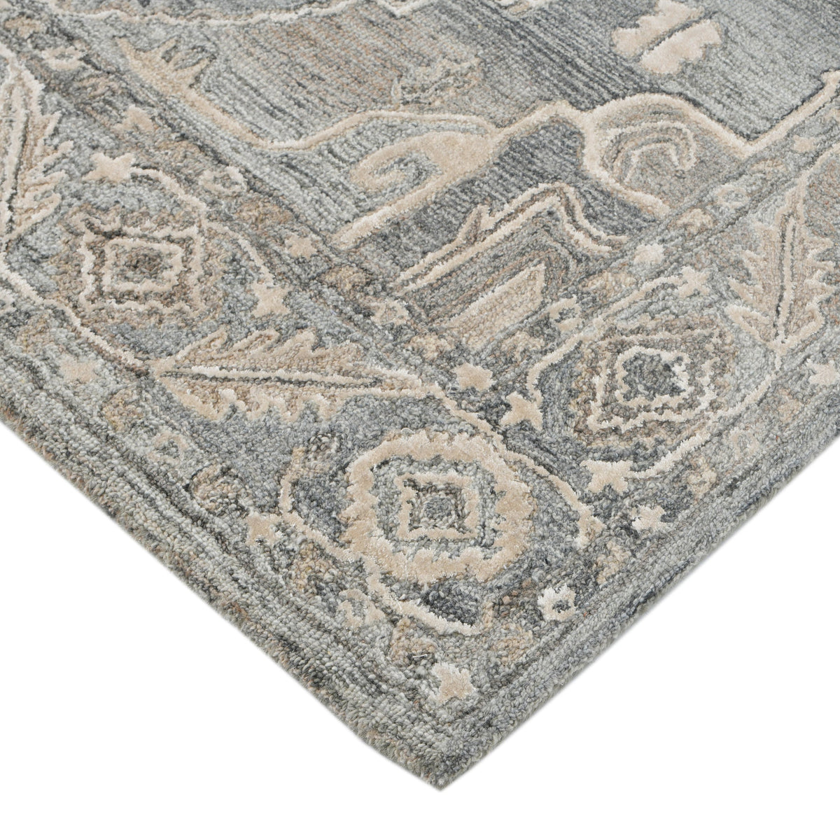 Saraswati Global Rug , Hand Tufted Area Rug, 8x10 Feet, Wool & Viscose Rug, Luxurious Anti-Skid & Anti Slip Backing Carpet , Ideal for Bedroom, Living Room, and Dining Room, Kids Room, Office Rug. Saraswati Global