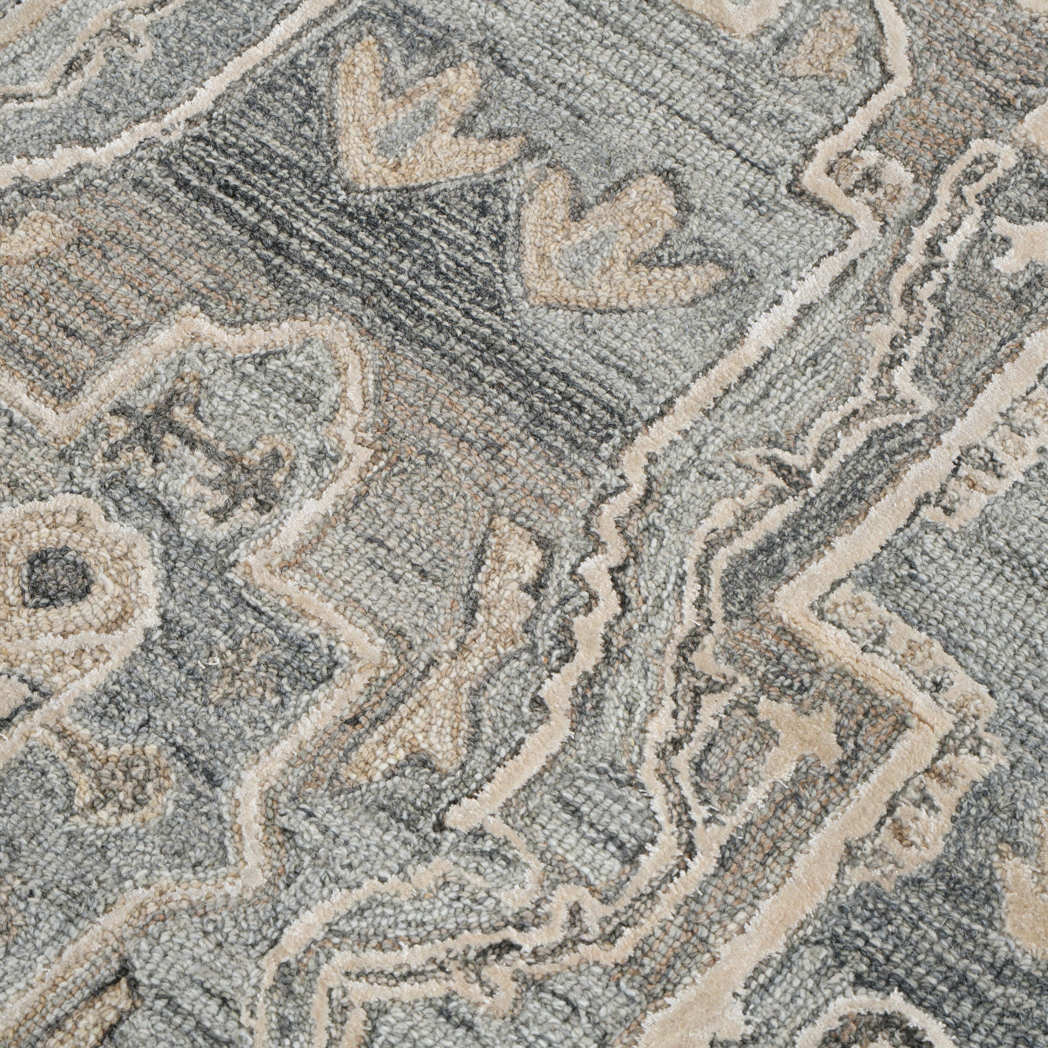 Saraswati Global Rug , Hand Tufted Area Rug, 8x10 Feet, Wool & Viscose Rug, Luxurious Anti-Skid & Anti Slip Backing Carpet , Ideal for Bedroom, Living Room, and Dining Room, Kids Room, Office Rug.