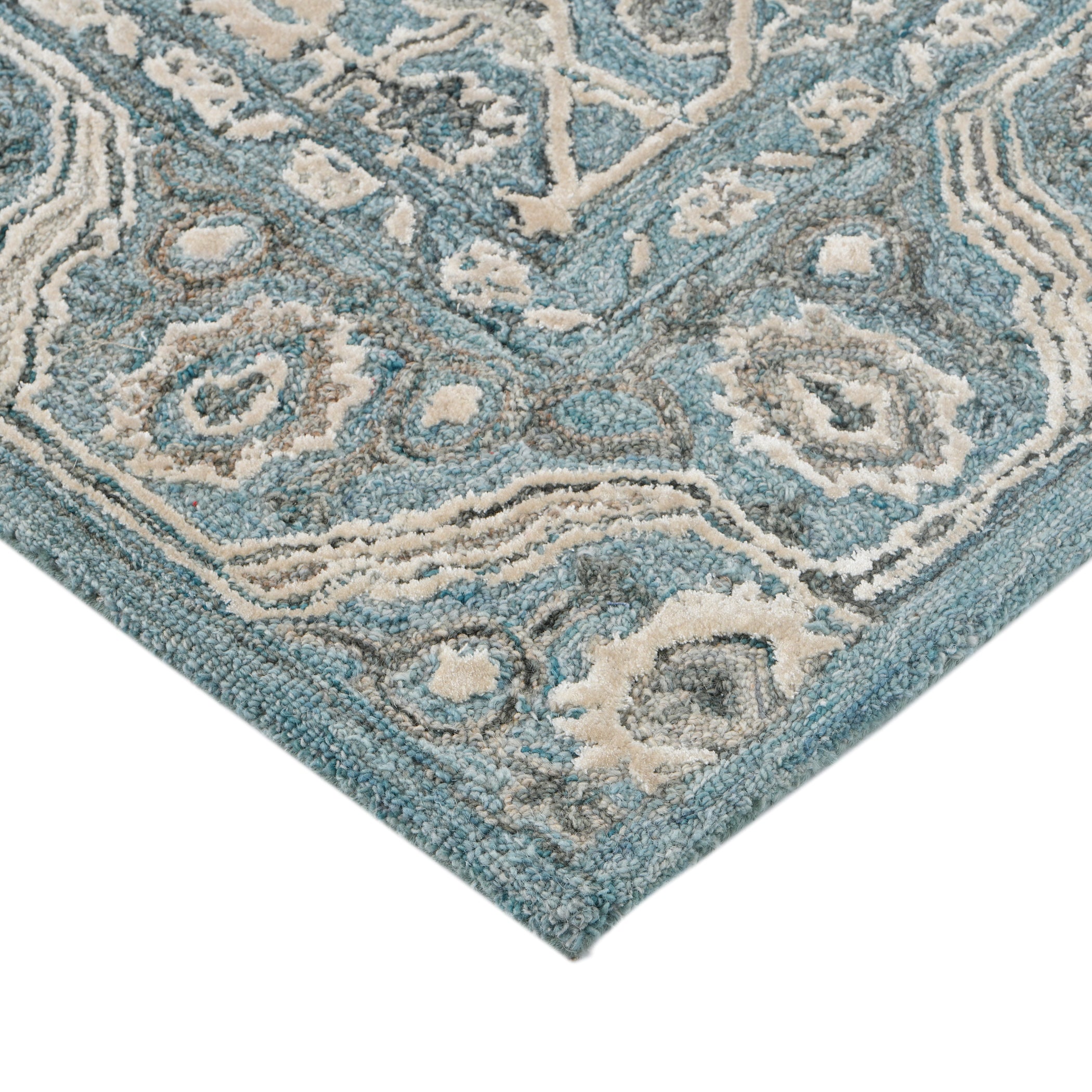 Saraswati Global Hamdmade Wool Rug, Modern Rug, 8x10 Feet Area Rug, Ideal for Bedroom, Living Room, and Dining Room, Kids Room, Office Rug, Anti-Skid & Anti Slip Backing Carpet. Saraswati Global