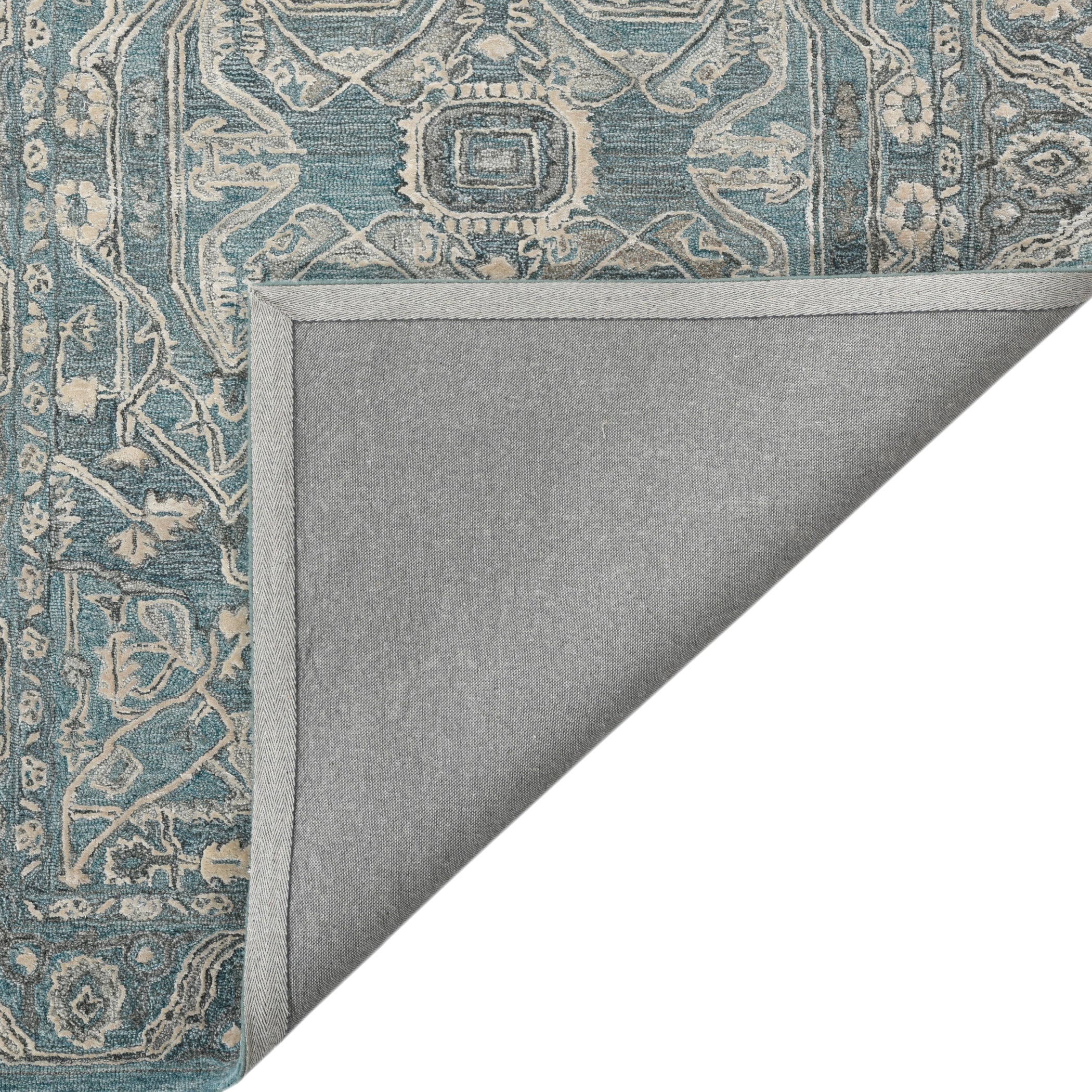 Saraswati Global Hamdmade Wool Rug, Modern Rug, 8x10 Feet Area Rug, Ideal for Bedroom, Living Room, and Dining Room, Kids Room, Office Rug, Anti-Skid & Anti Slip Backing Carpet. Saraswati Global