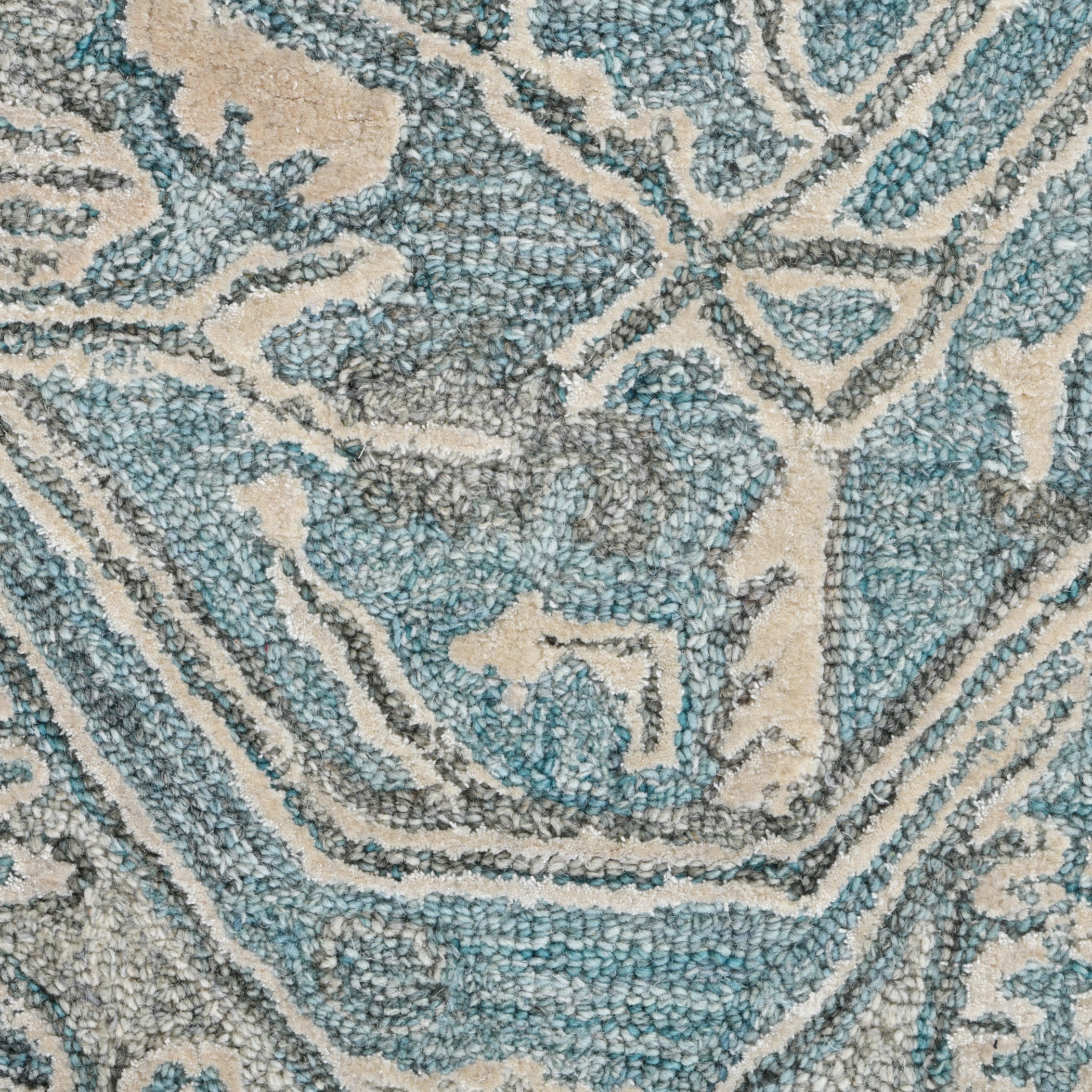 Saraswati Global Hamdmade Wool Rug, Modern Rug, 8x10 Feet Area Rug, Ideal for Bedroom, Living Room, and Dining Room, Kids Room, Office Rug, Anti-Skid & Anti Slip Backing Carpet.