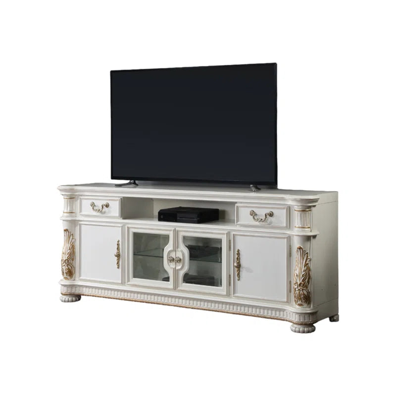 Vendome 2-Drawer TV Stand in Antique Pearl