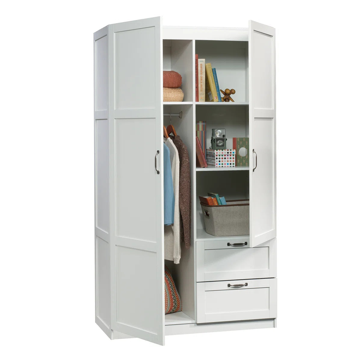 Lott Bedroom Storage Armoire with Ample Space OUCH CART