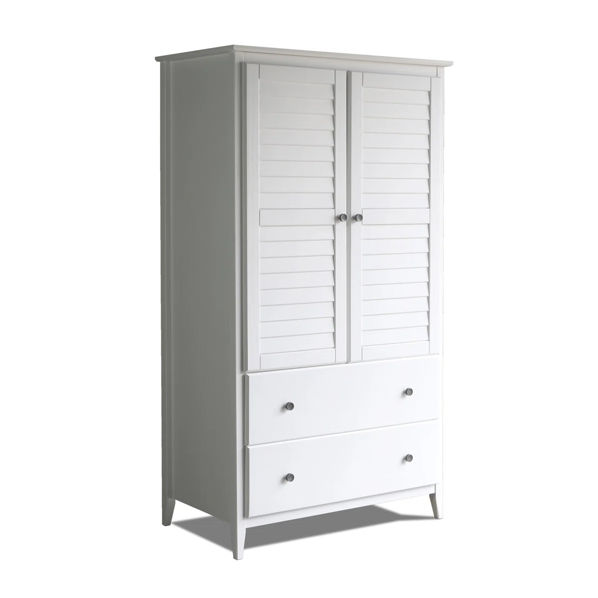 Greenport Armoire Large Storage Solid Wood Wardrobe for Bedroom OUCH CART