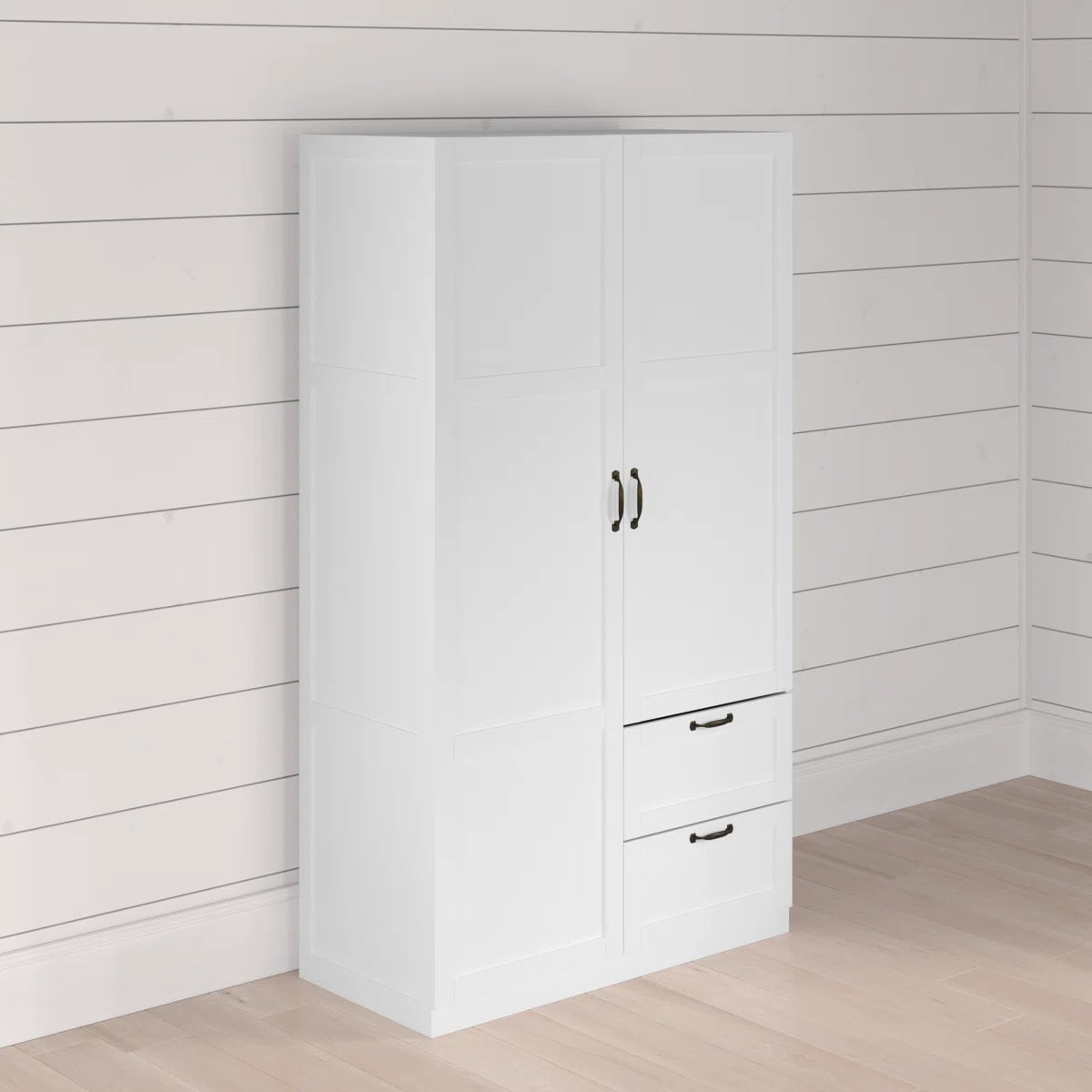 Lott Bedroom Storage Armoire with Ample Space OUCH CART