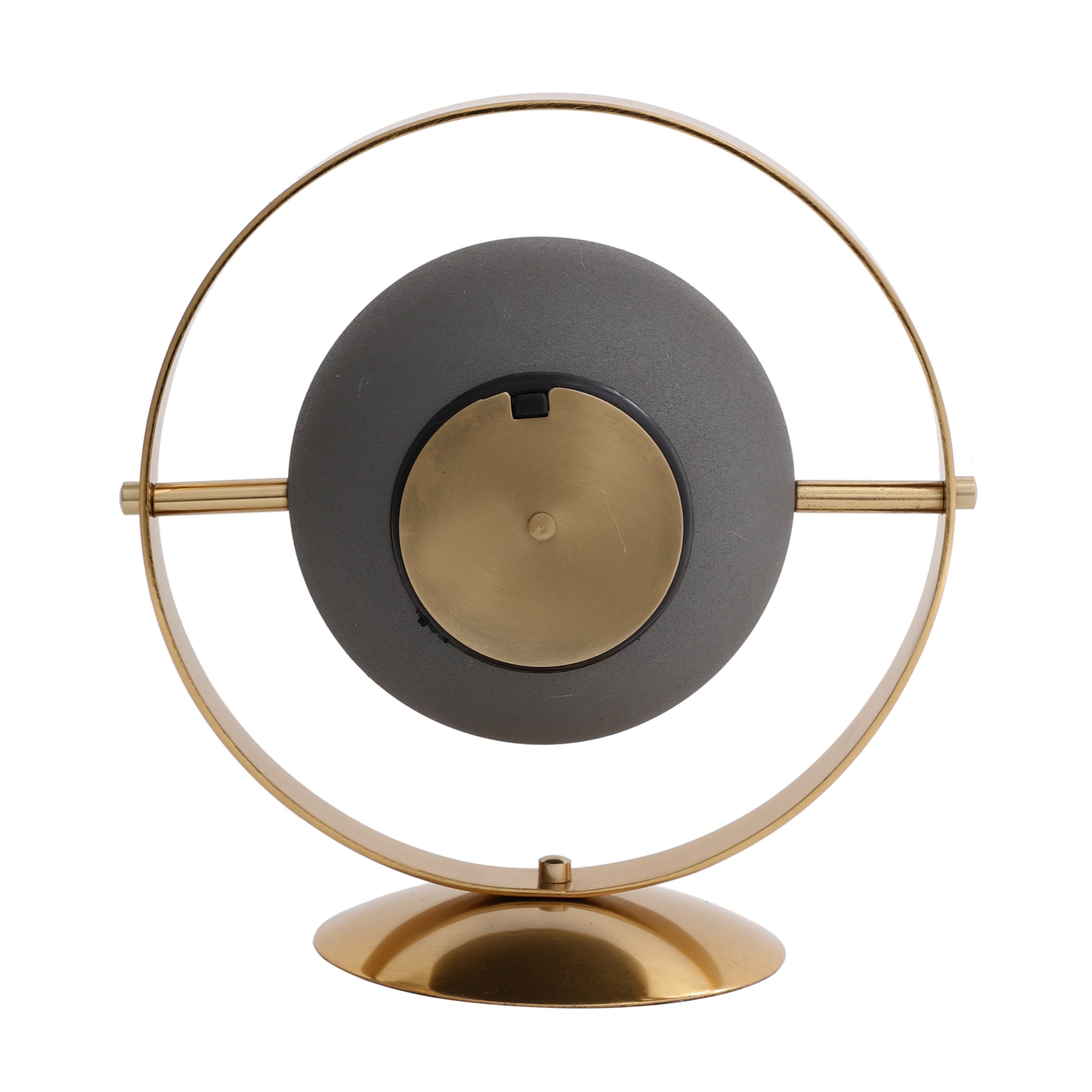 Halo Clock In Ivory Grey & Gold M.M.I. OVERSEAS