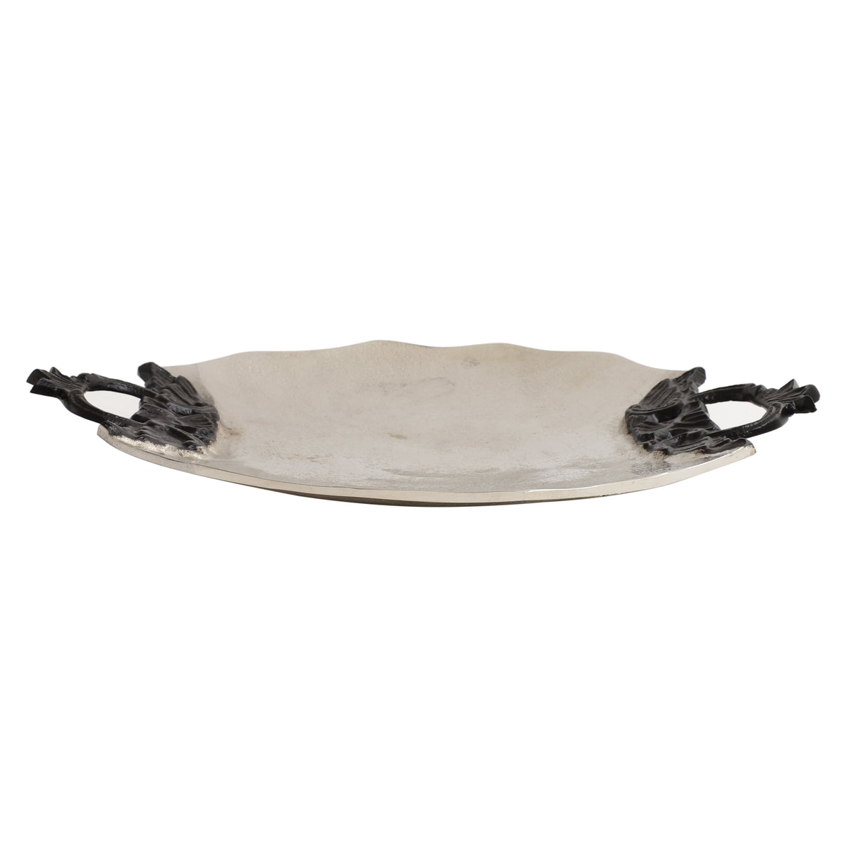 Midas Silver Round Tray ouch cart