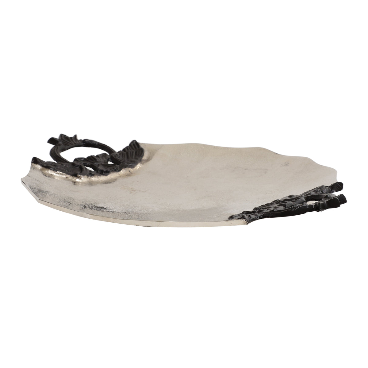 Midas Silver Round Tray ouch cart
