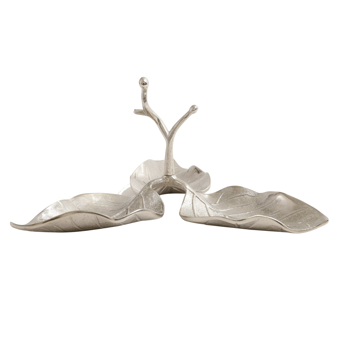 3 Leaf Decorative Silver Platter M.M.I. OVERSEAS
