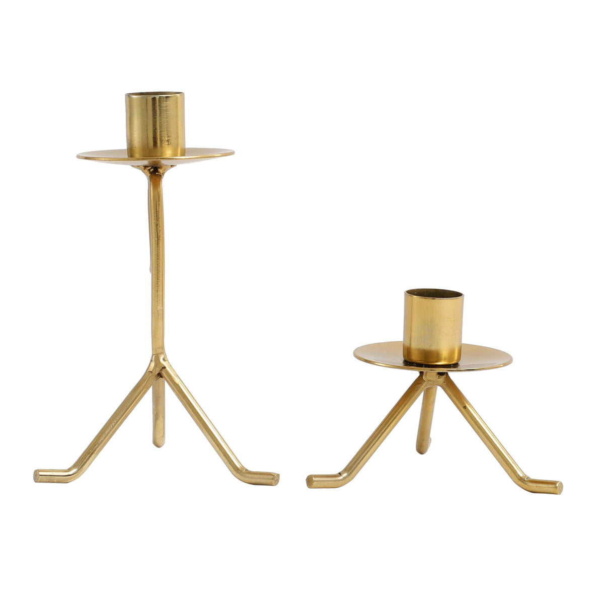 Marquesa Glow Candle Holders In Gold M.M.I. OVERSEAS
