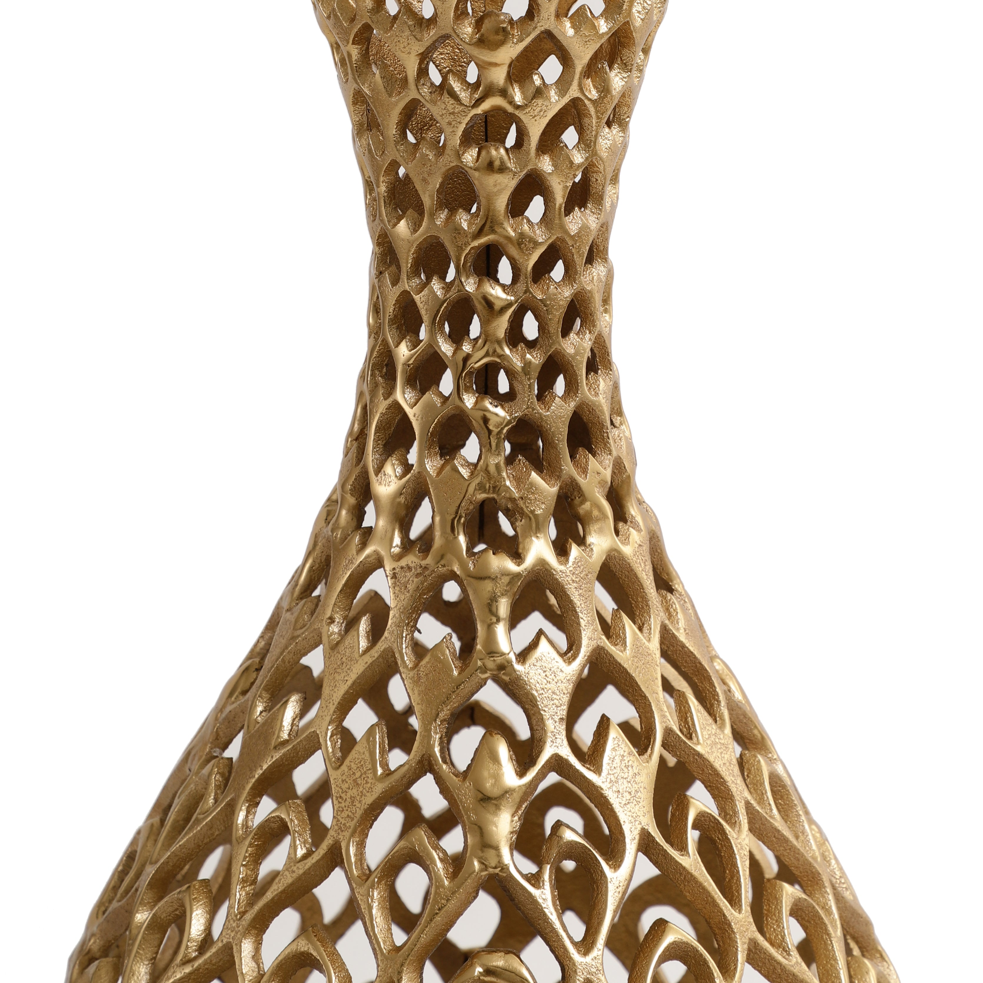 Cavendish Ornate Metal Floor Vase In Gold M.M.I. OVERSEAS