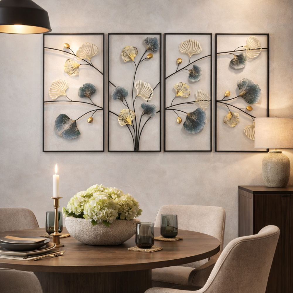 Home Decoration, Living room, drwaing room & Bedroom Floral Golden Frames,