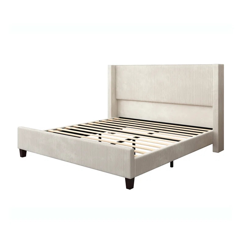Wauseon Corduroy Upholstered Bed