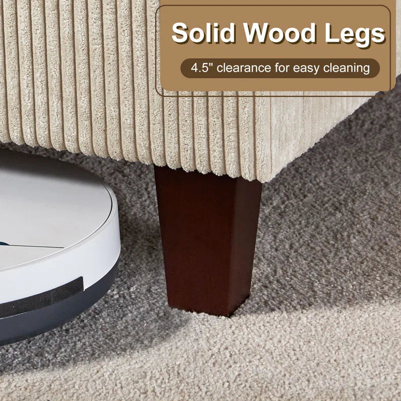 Wauseon Corduroy Upholstered Bed