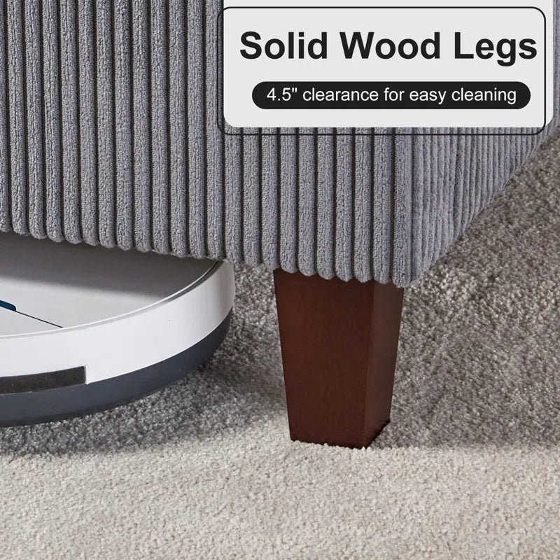 Wauseon Corduroy Upholstered Bed