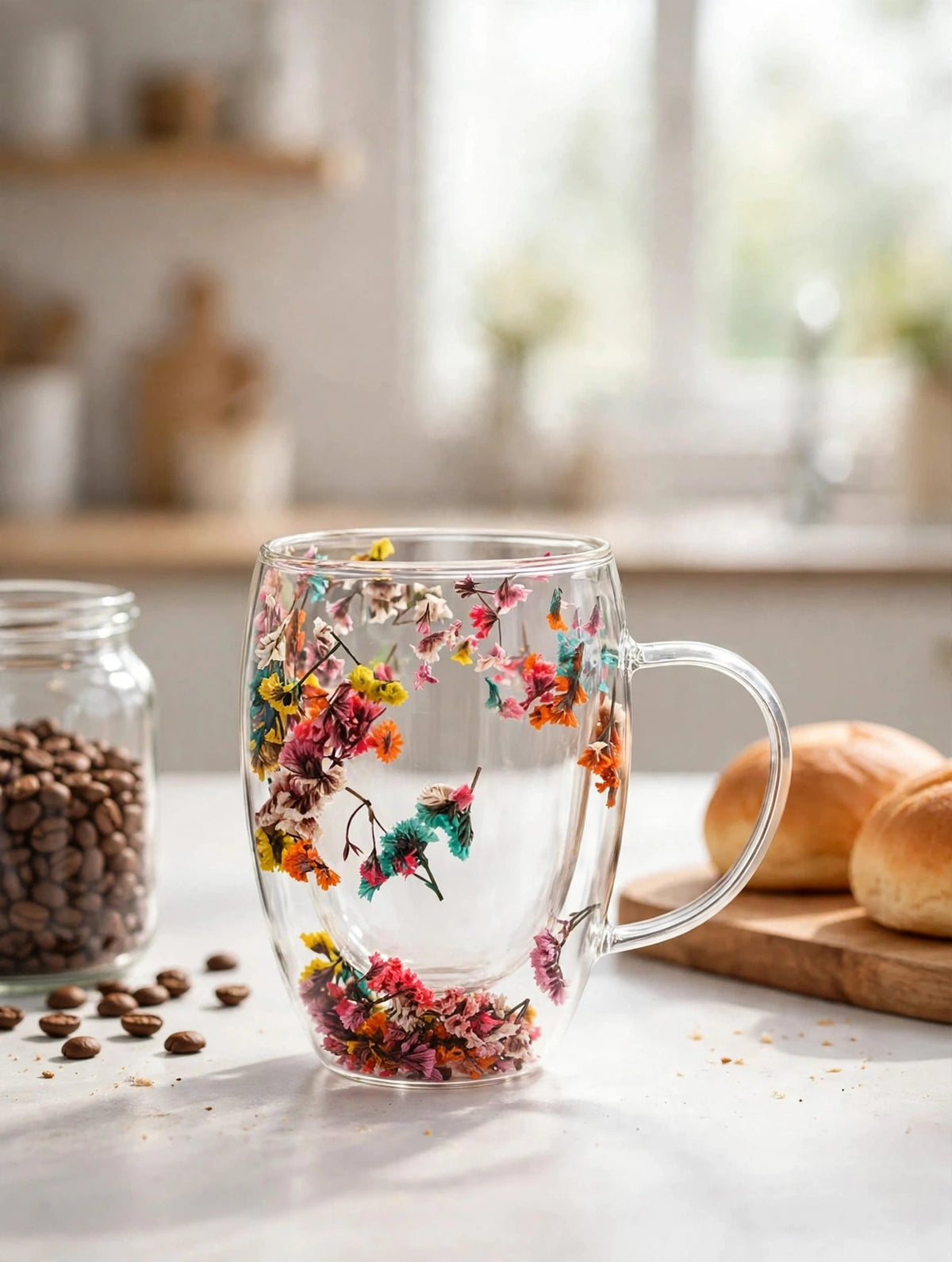 Dahlia Glass Mug
