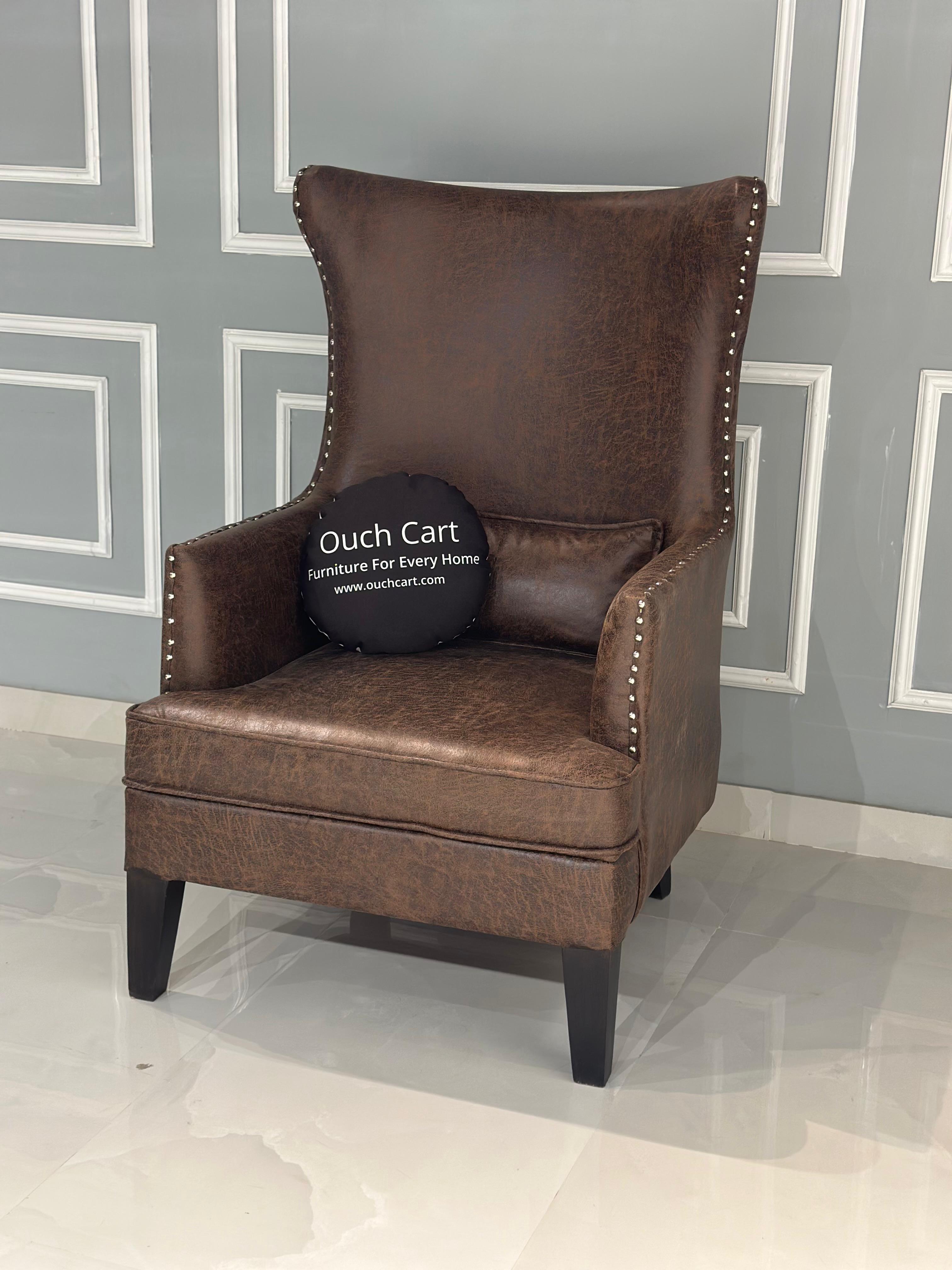 Luxurious Wingback Chair with Wide Tufted Back for Ultimate Comfort