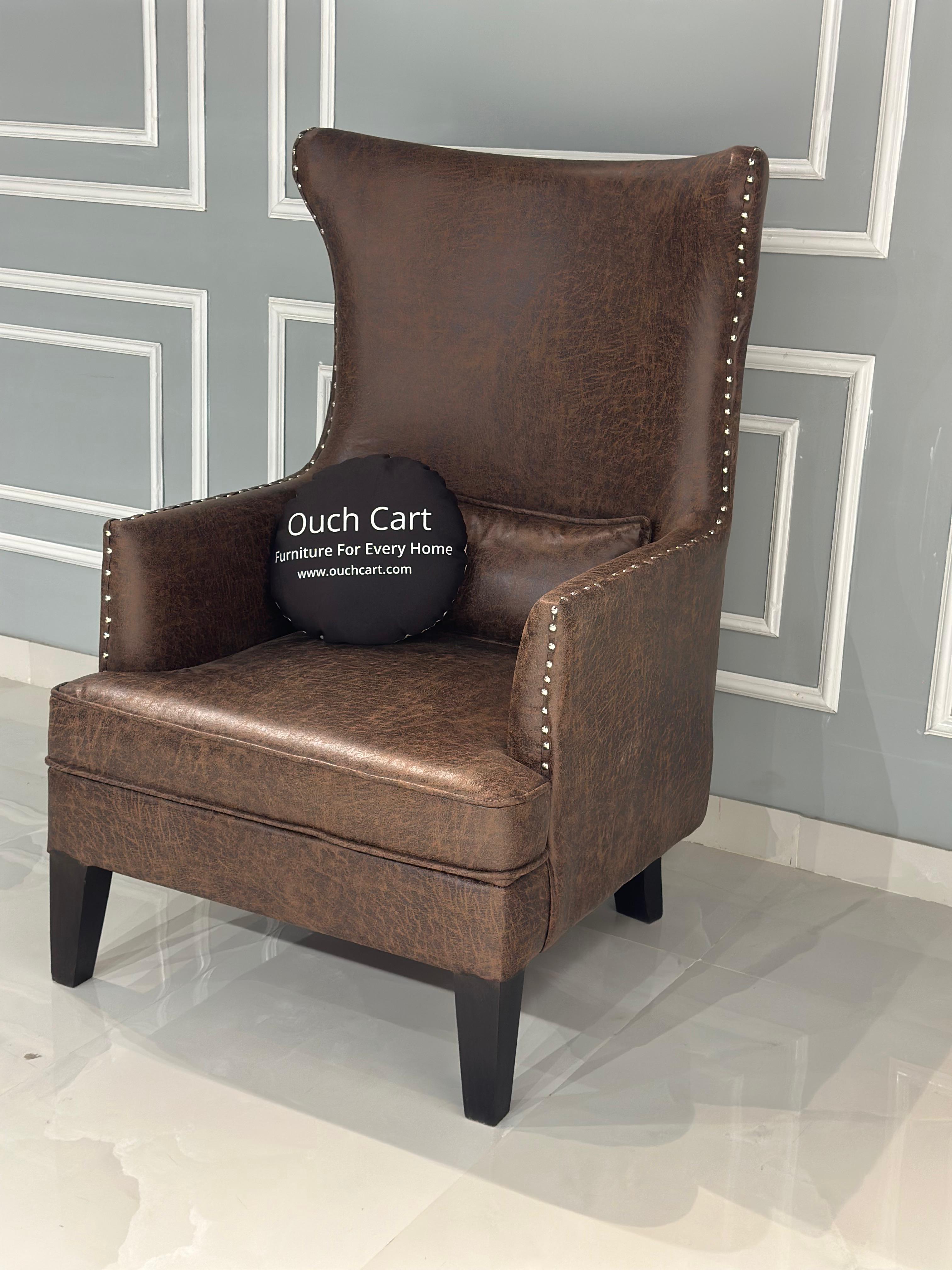 Luxurious Wingback Chair with Wide Tufted Back for Ultimate Comfort