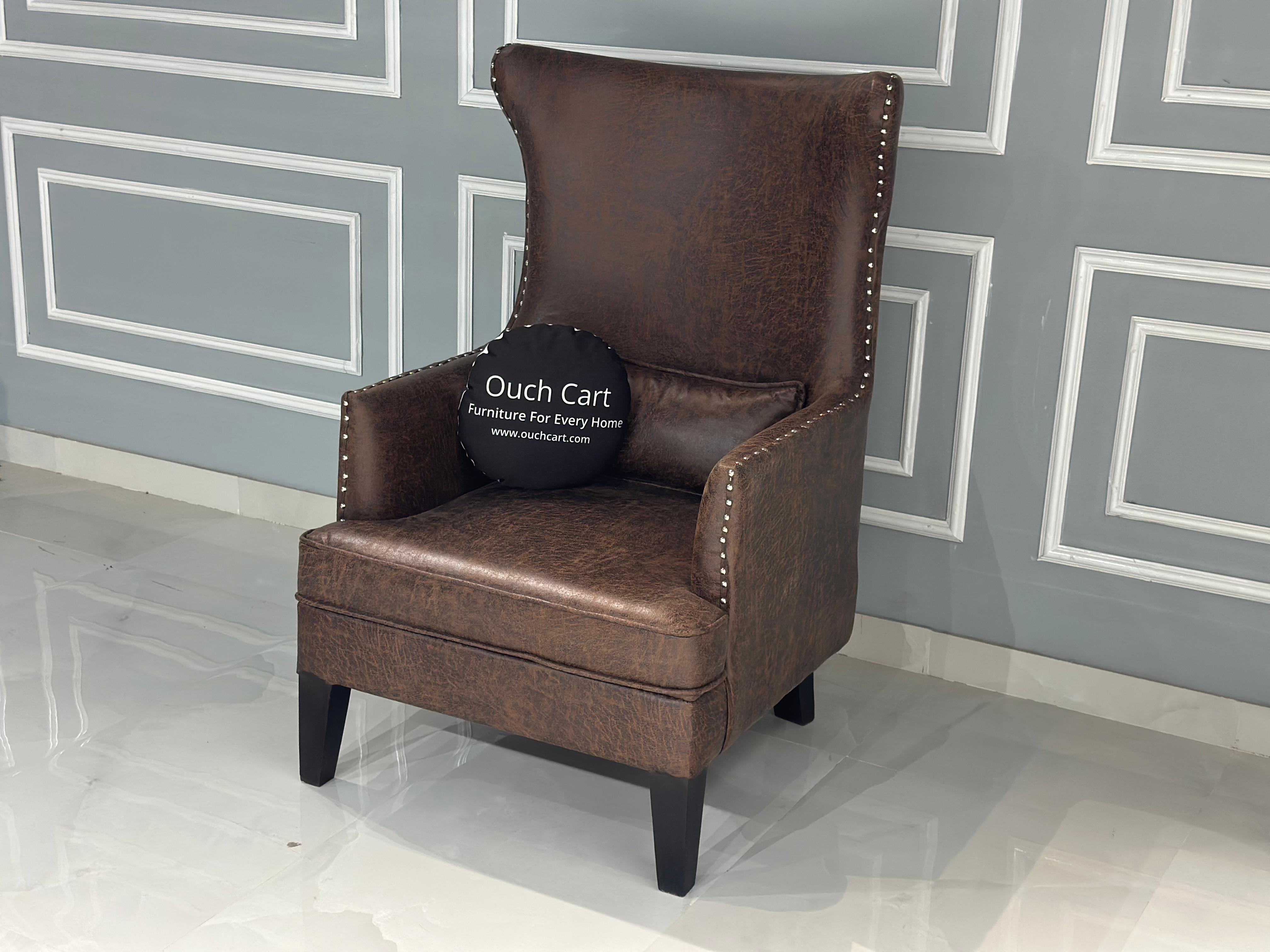 Luxurious Wingback Chair with Wide Tufted Back for Ultimate Comfort | Armchair | Wing chair - OUCH CART
